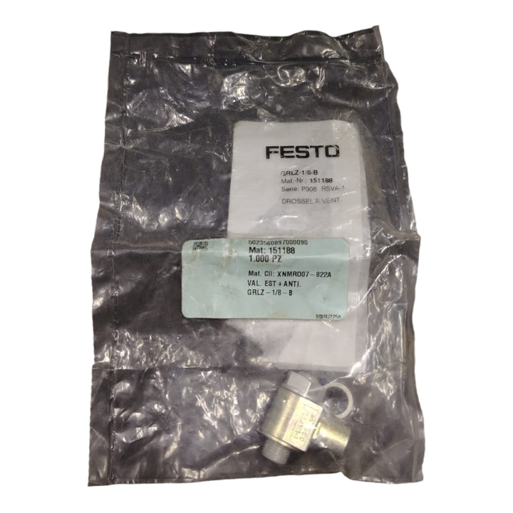 Festo GRLZ-1/8-B Válvula de estrangulación y antirretorno
