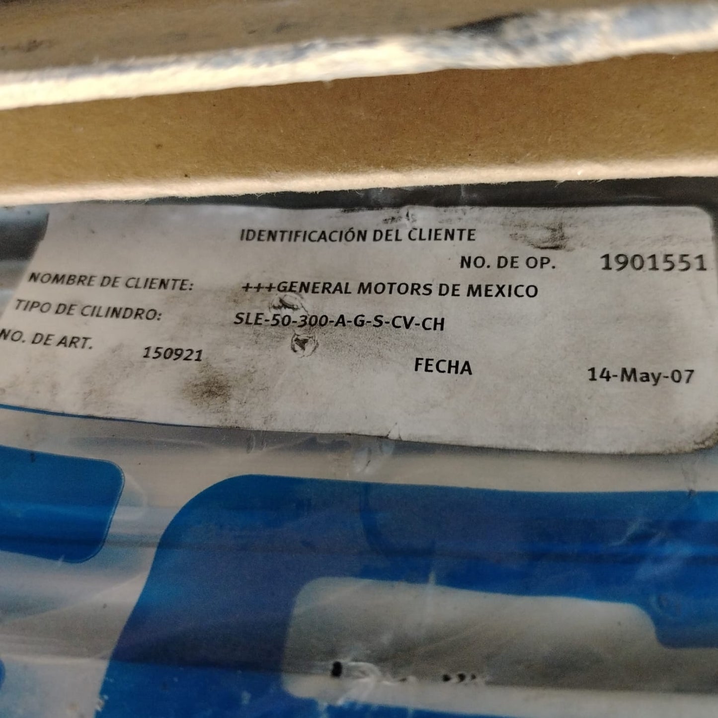 Festo SLE-50-300-A-G-S-CV-CH Unidad de accionamiento lineal