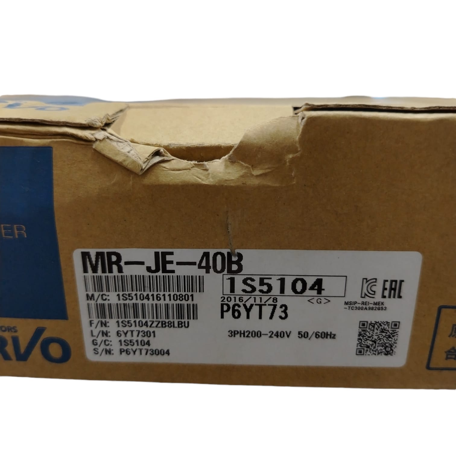 MITSUBISHI MR-JE-40B Servoamplificador