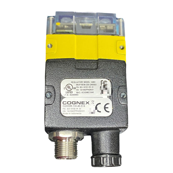 Cognex IS2000M-130-40-S14 Sensor de visión