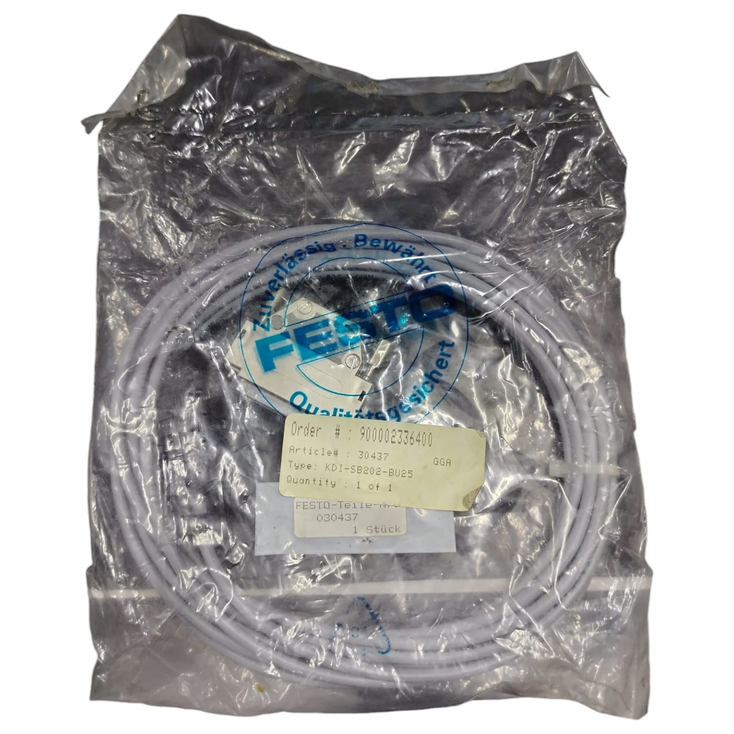 Festo KDI-SB2002-BU25 Cable de conexión