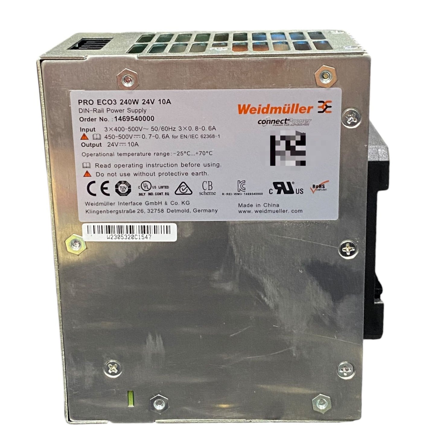 Weidmuller 240w 24v 1469540000