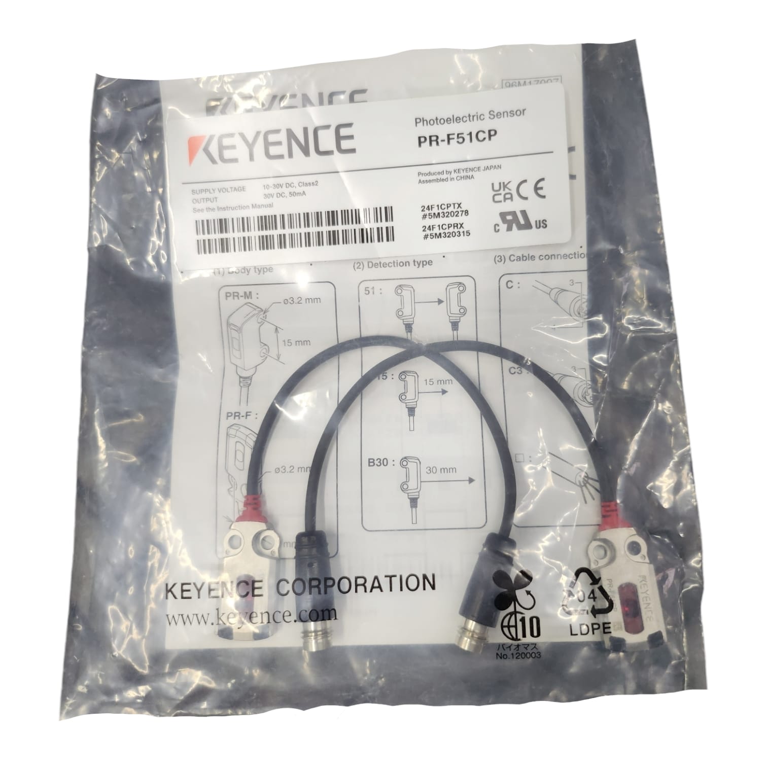 Keyence PR-F51CP Sensor fotoeléctrico
