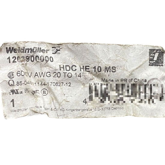 Weidmuller 1203900000 Conector