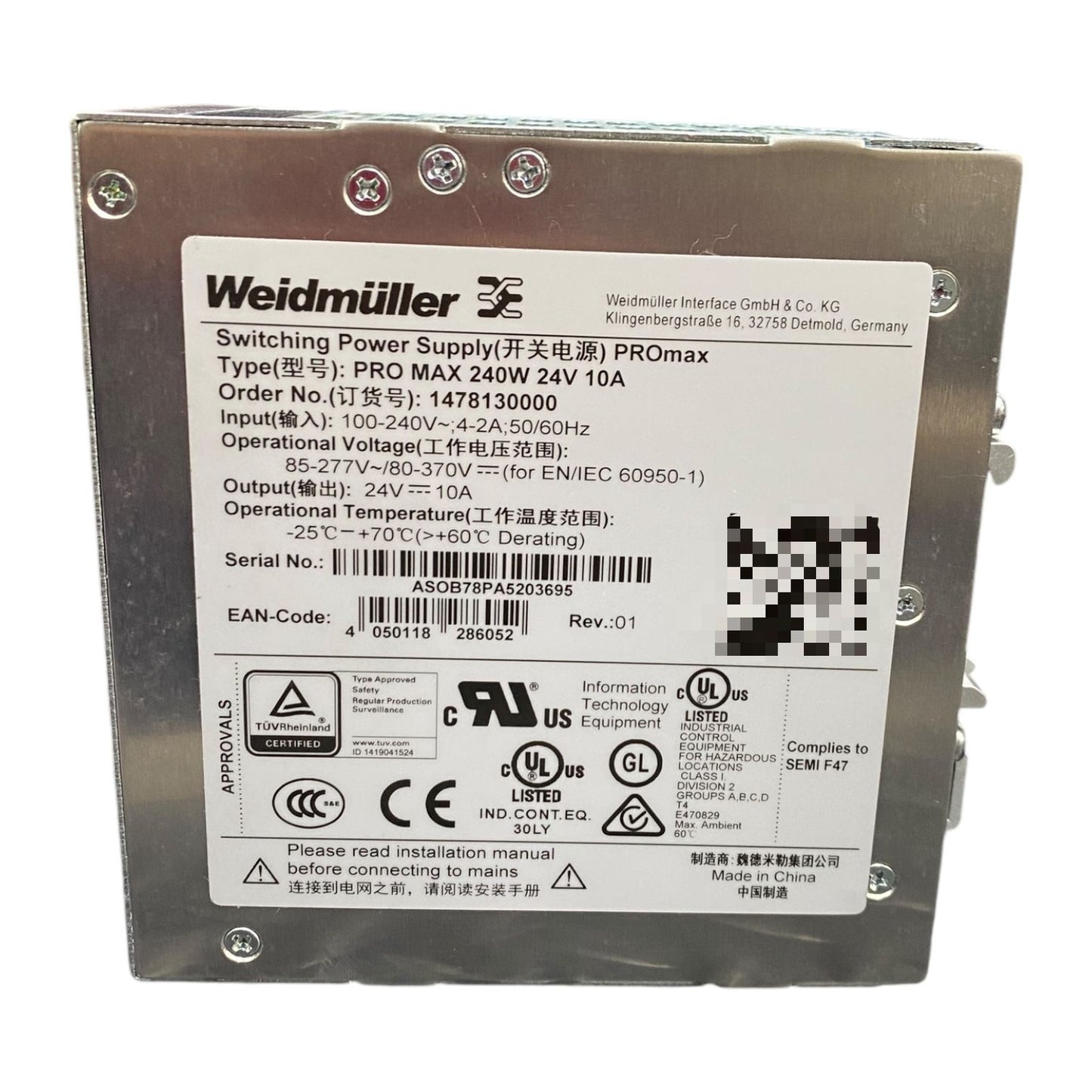 Weidmuller 1478130000