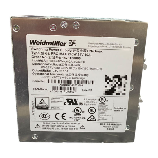 Weidmuller 1478130000