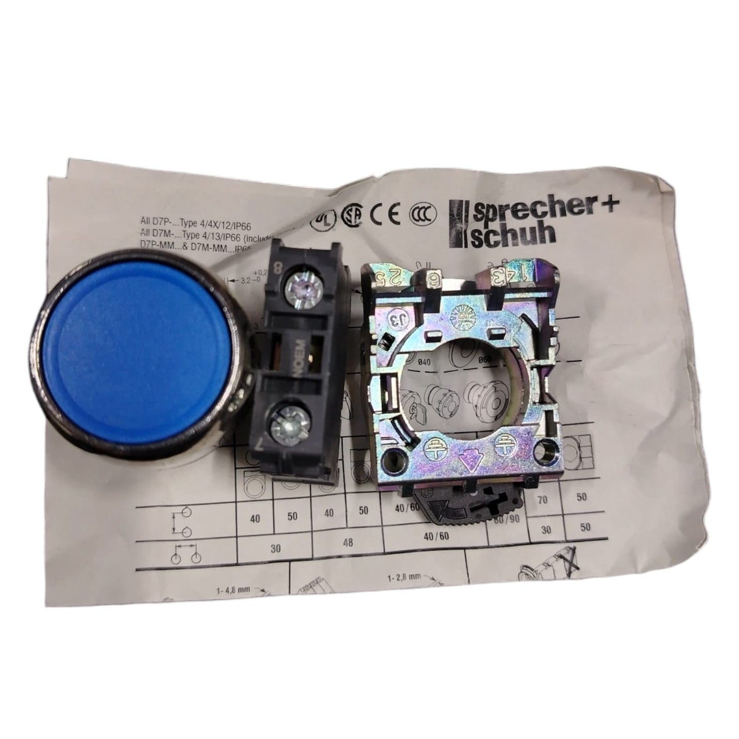 SPRECHER+SCHUH DM7-FA6MX10E Pulsador estándar