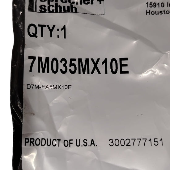 SPRECHER+SCHUH D7M-FA5MX10E Pulsador