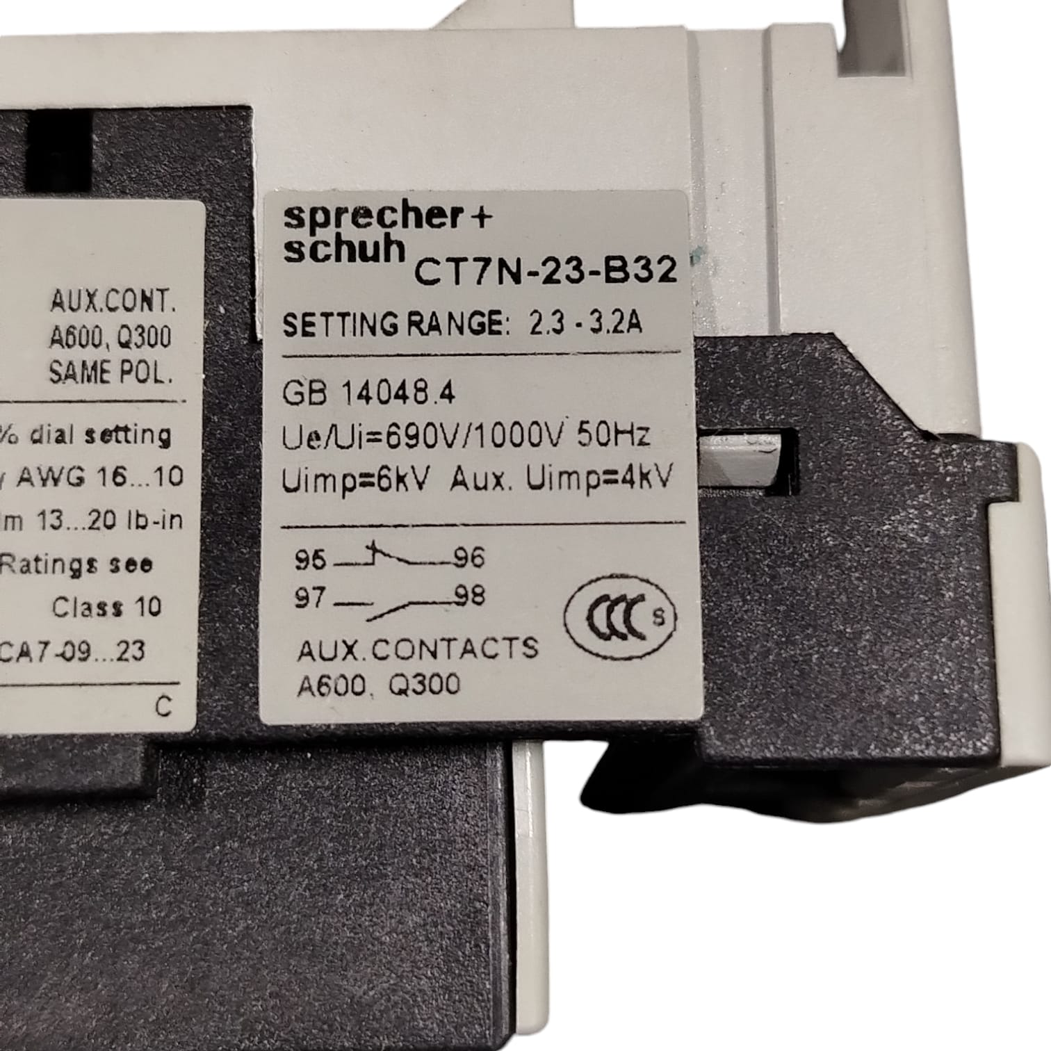 SPRECHER+SCHUH CT7N-23-B32 Relevador