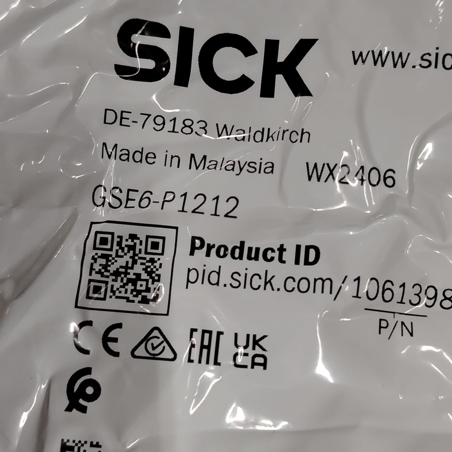 SICK GSE6-P1212 Sensor fotoeléctrico de barrera