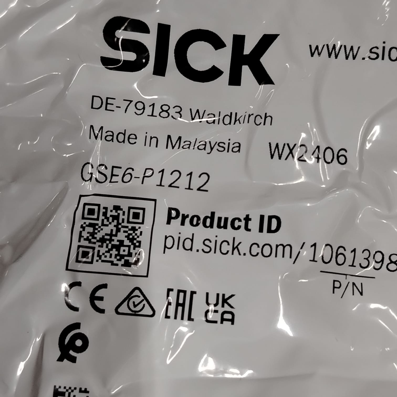 SICK GSE6-P1212 Sensor fotoeléctrico de barrera