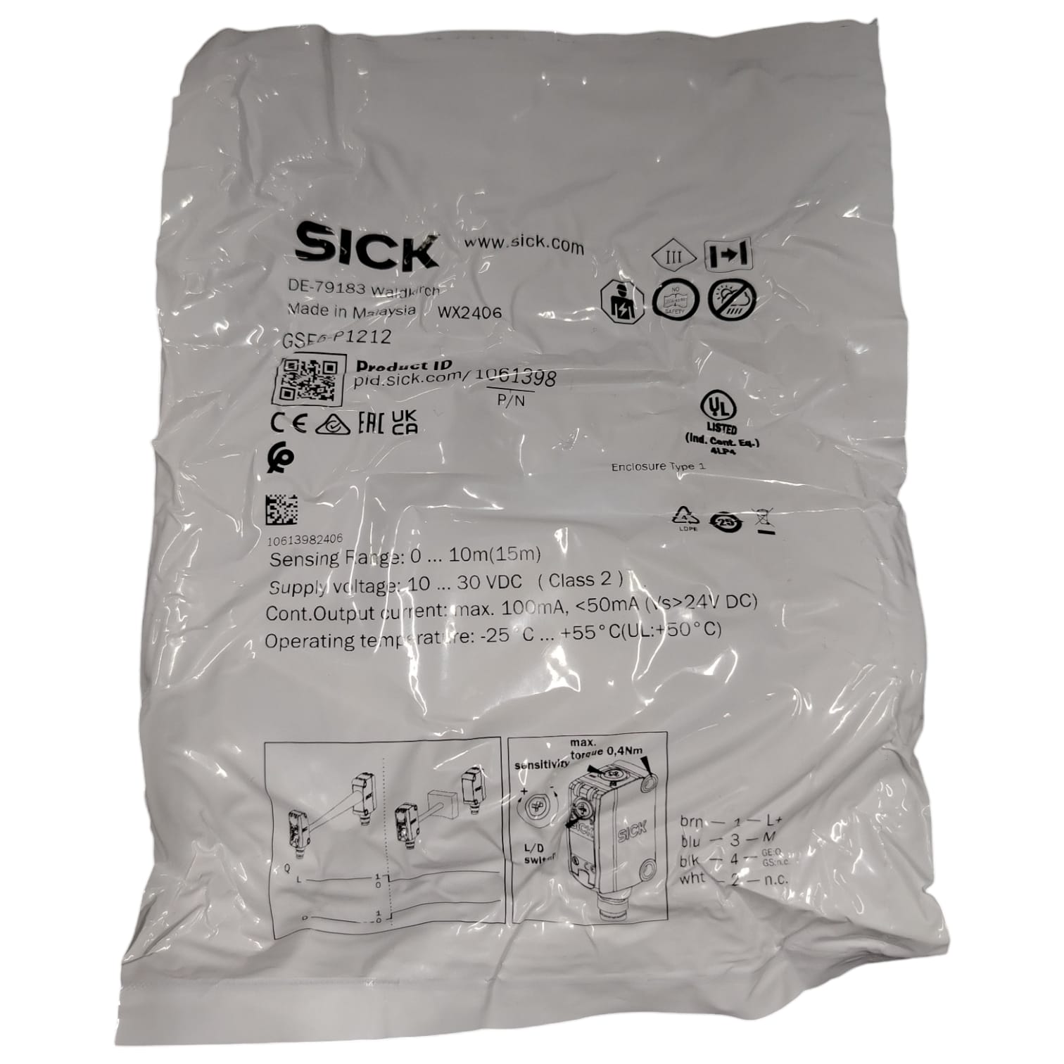 SICK GSE6-P1212 Sensor fotoeléctrico de barrera