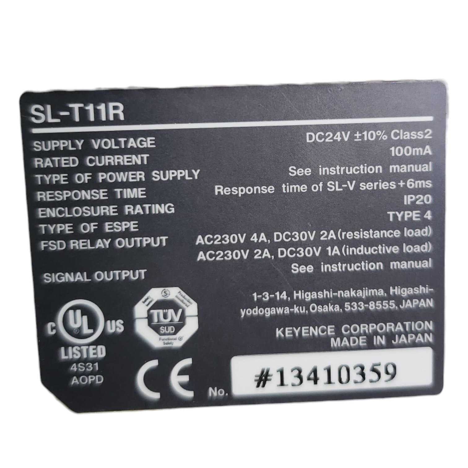 Keyence SL-T11R modulo amplificador