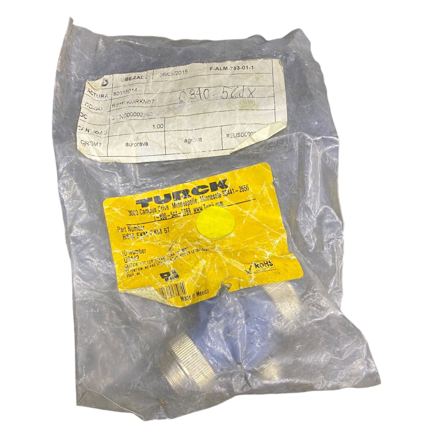 Turck rsm-fkm-rkm57 Conector