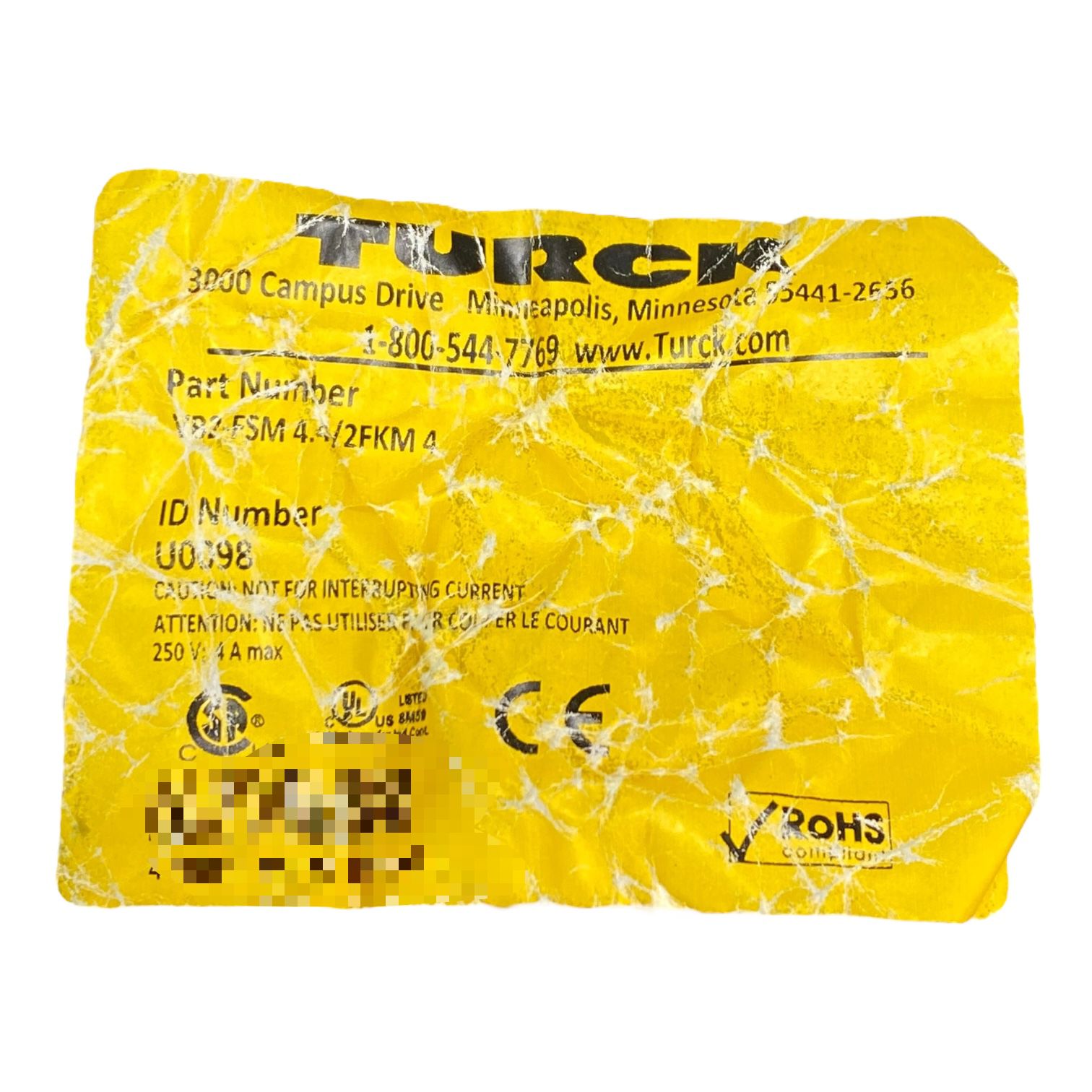 Turck  Vb2-fsm 4.4/2fkm 4 Conector