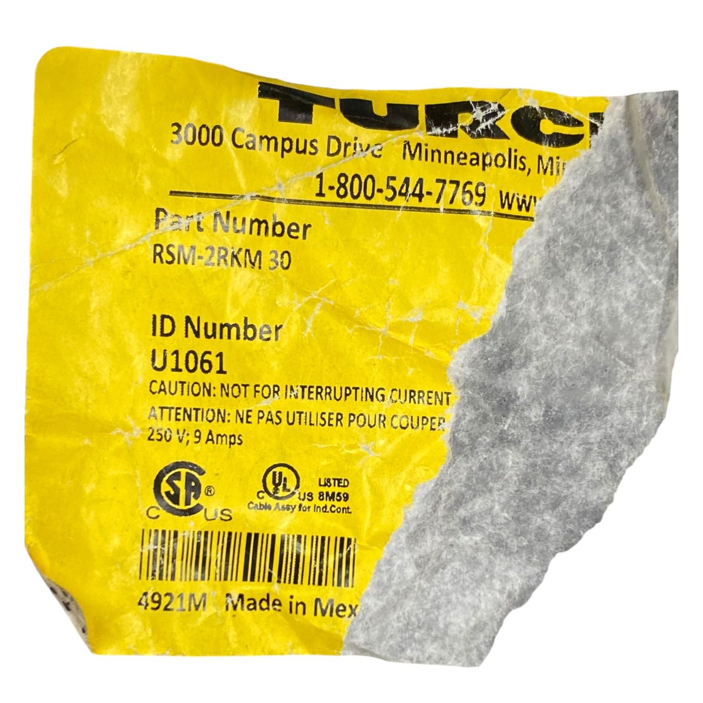 Turck Rsm-2rkm Conector