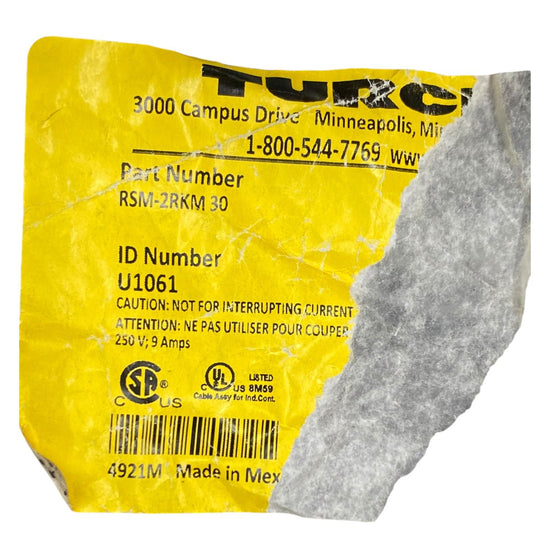 Turck Rsm-2rkm Conector