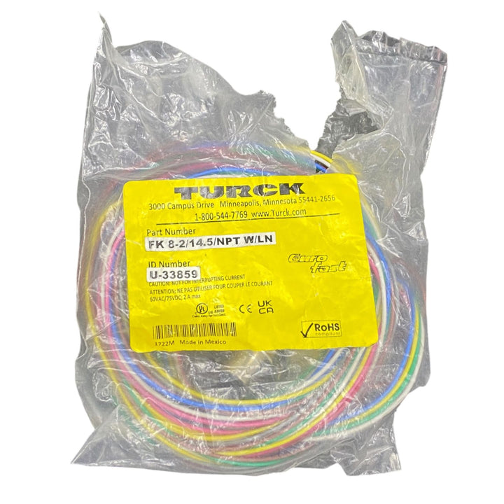 Turck Fk 8-2/14.5/npt W/ln Conector Hembra
