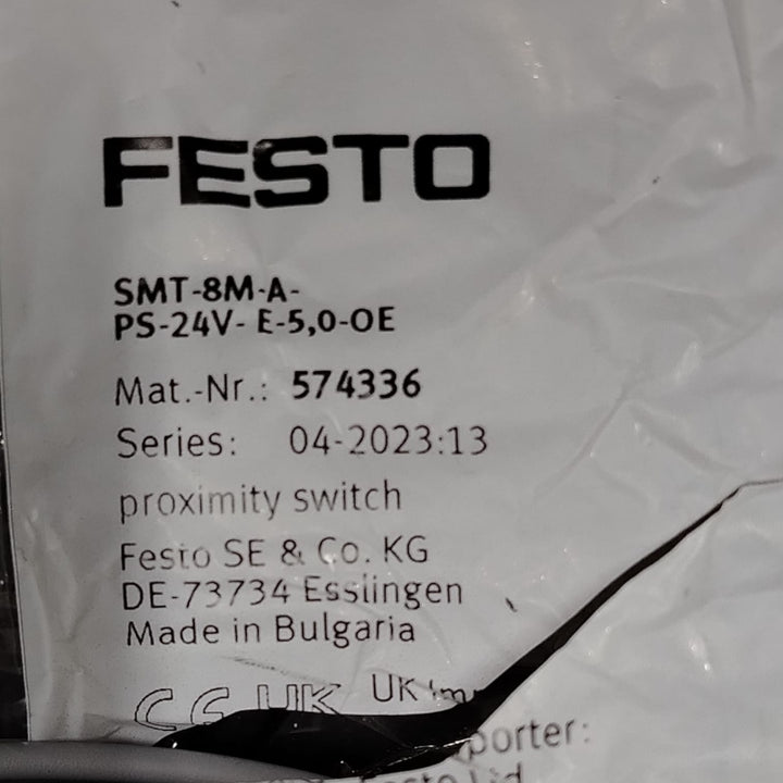 Festo Smt-8m-a-ps-24v-e-5,0-oe Sensor de proximidad