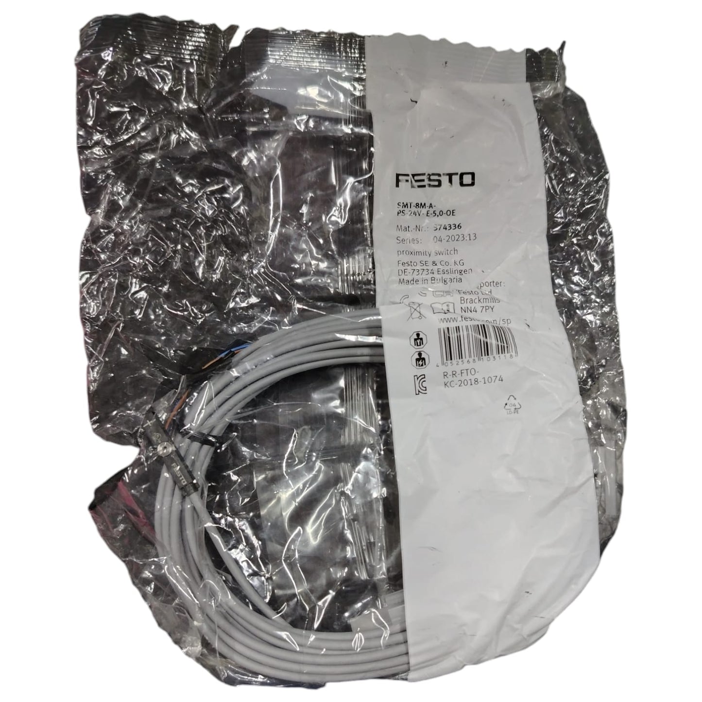 Festo Smt-8m-a-ps-24v-e-5,0-oe Sensor de proximidad