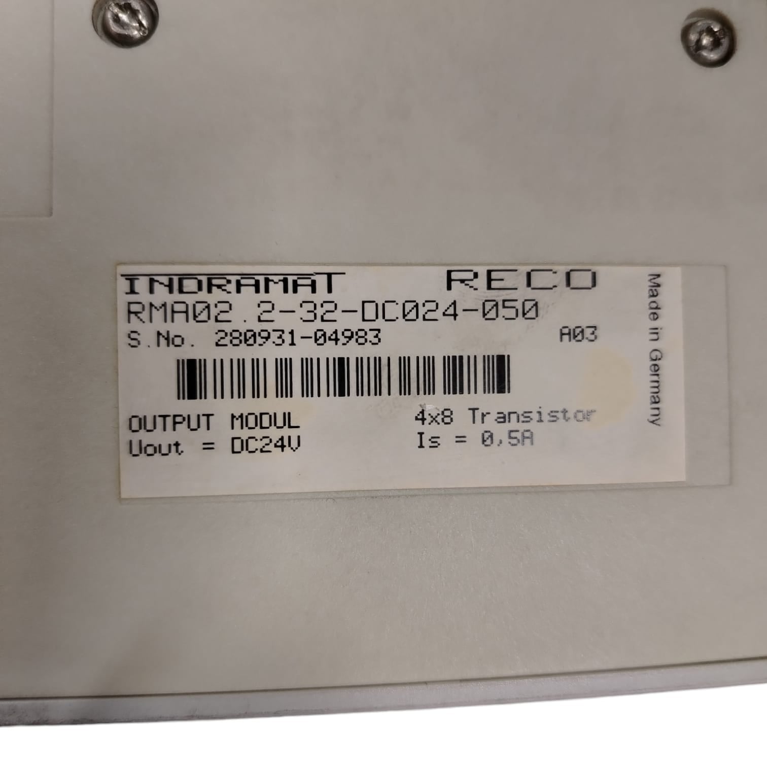 REXROTH RMA02.2-32-DC024-050 Módulo de salida digital