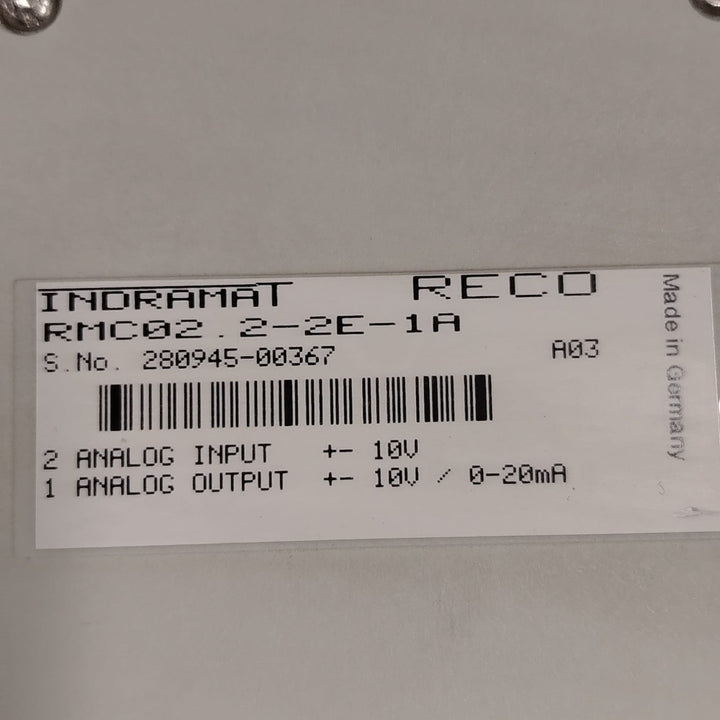 REXROTH RMC02.2-2E-1A Módulo de entrada/salida analógica