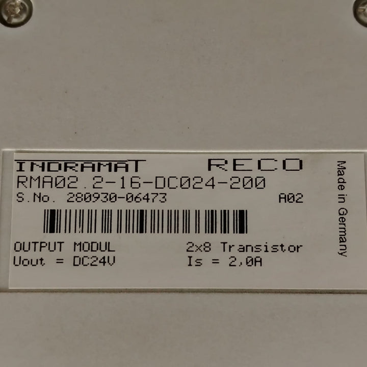 REXROTH Rma02.2-16-dc024-200 Módulo de salida