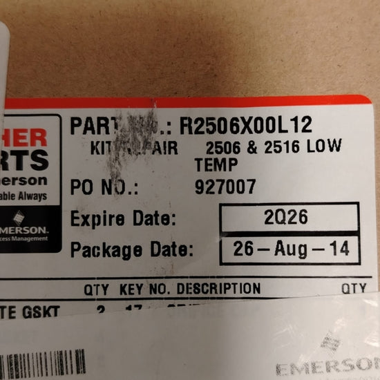 EMERSON R2506X00L12 Kit