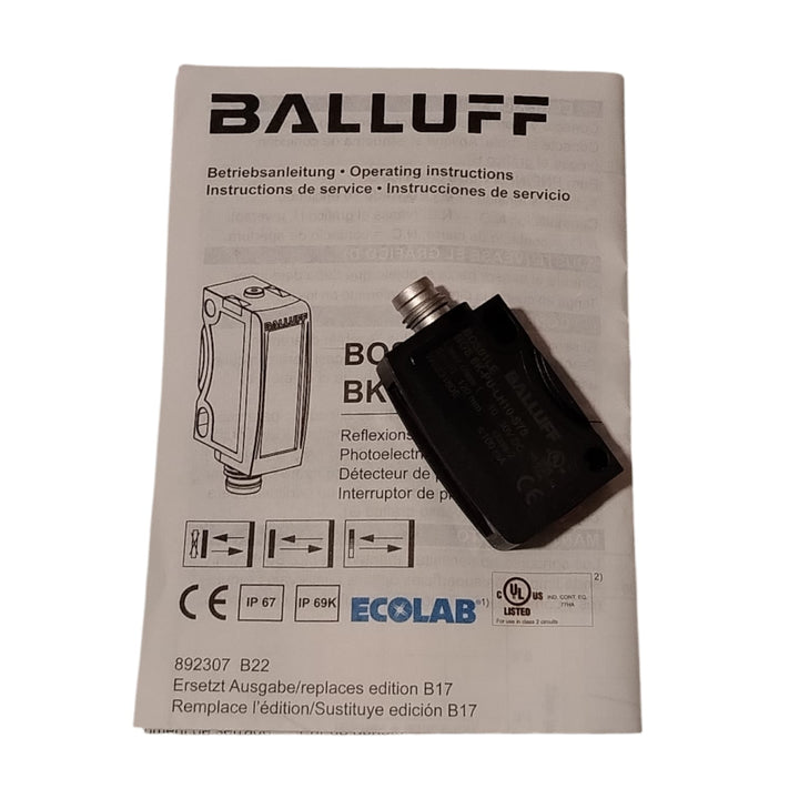 BALLUFF BOS01LE BOS 6K-PU-LH10-S75 Sensor fotoeléctrico