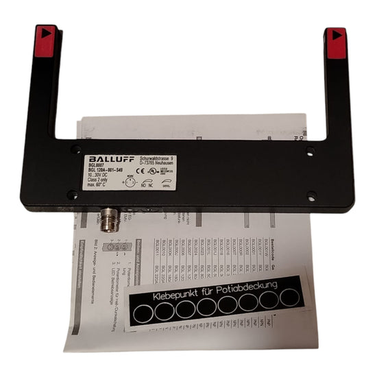 BALLUFF BGL 0007 BGL 120A-001-S49 Barrera fotoeléctrica