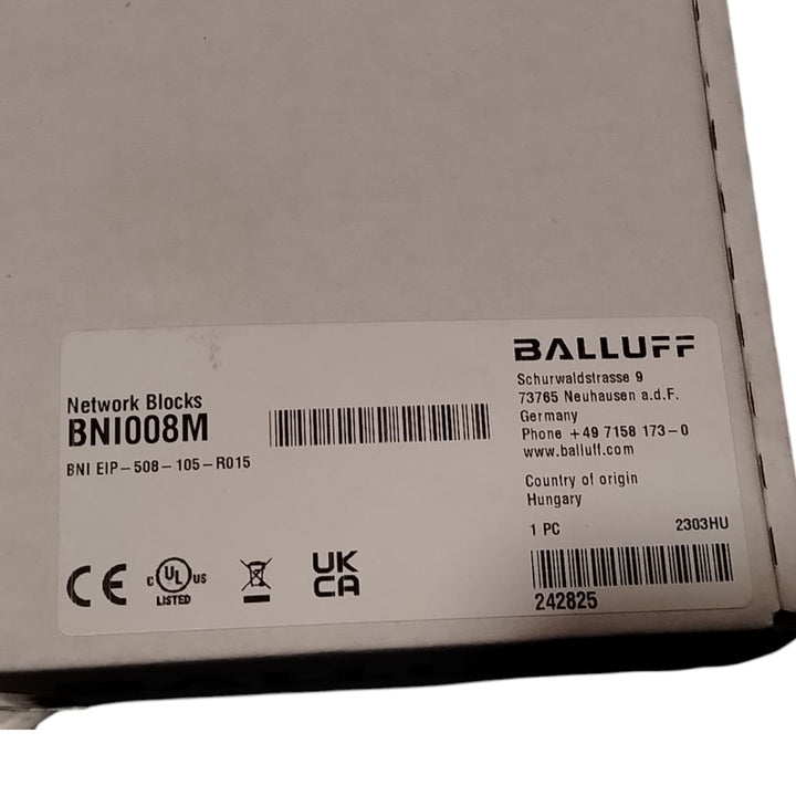 BALLUFF BNI008M BNI EIP-508-105-R015 Módulo de red para Ethernet/IP
