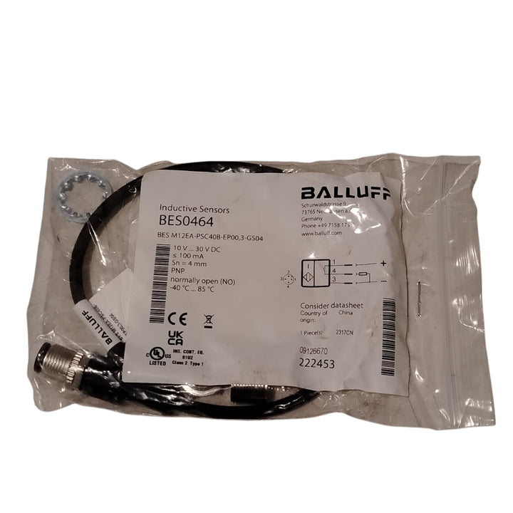 BALLUFF BES0464 BES M12EA-PSC40B-EP00,3-GS04 Sensor de proximidad