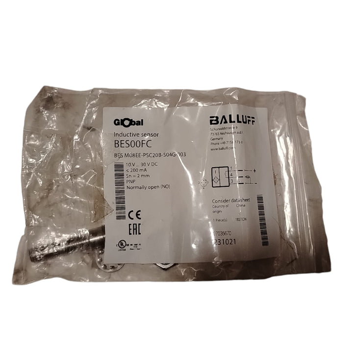 BALLUFF BES00FC BES M08EE-PSC20B-S04G-003 Sensor inductivo