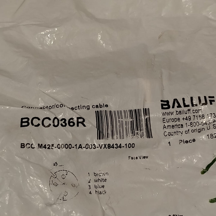 BALLUFF BCC036R BCC M425-0000-1A-003-VX8434-100 Cable de conexión