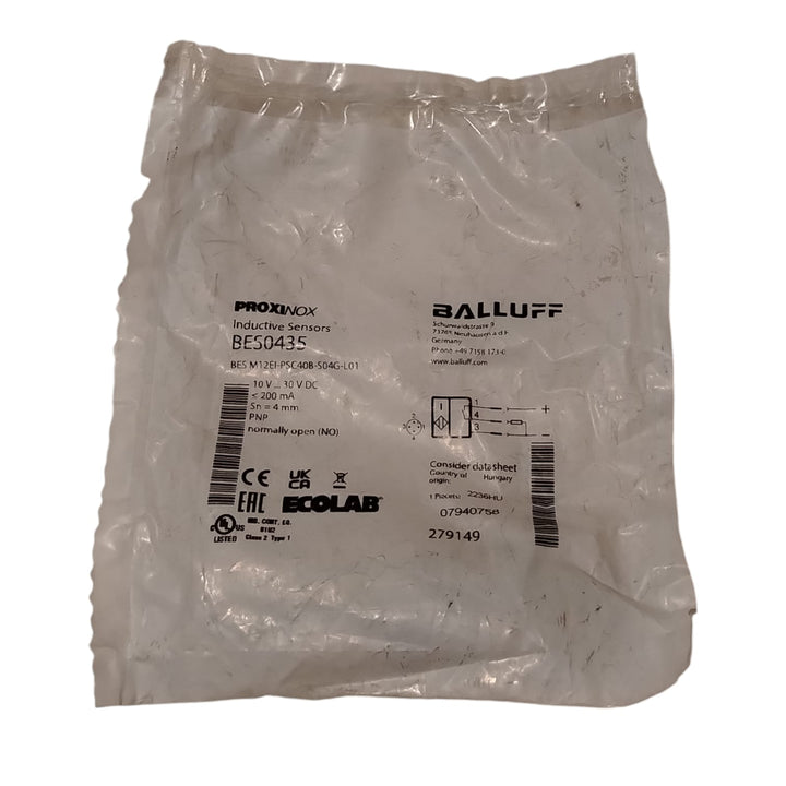 BALLUFF BES0435 BES M12EI-PSC40B-S04G-L01 Sensor inductivo