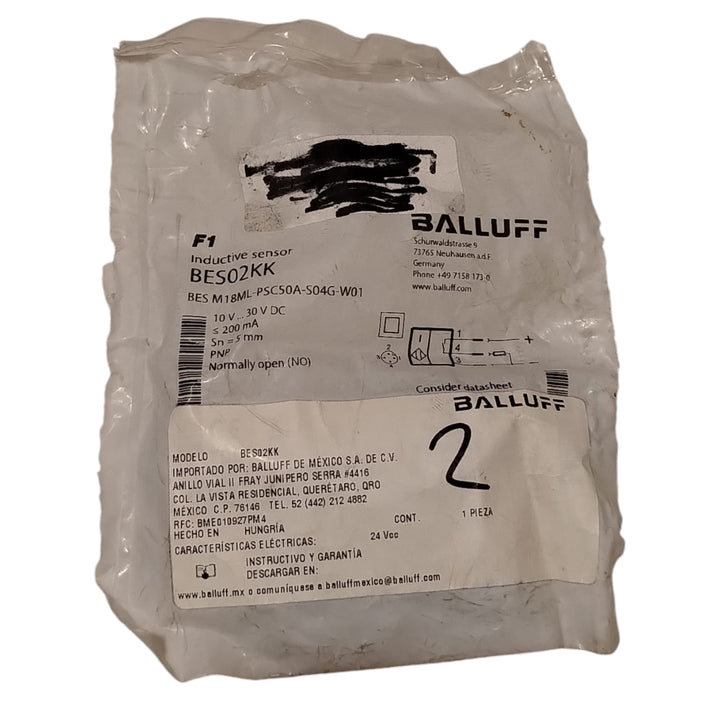 BALLUFF BES02KK BES M18ML-PSC50A-S04G-W01 Sensor inductivo
