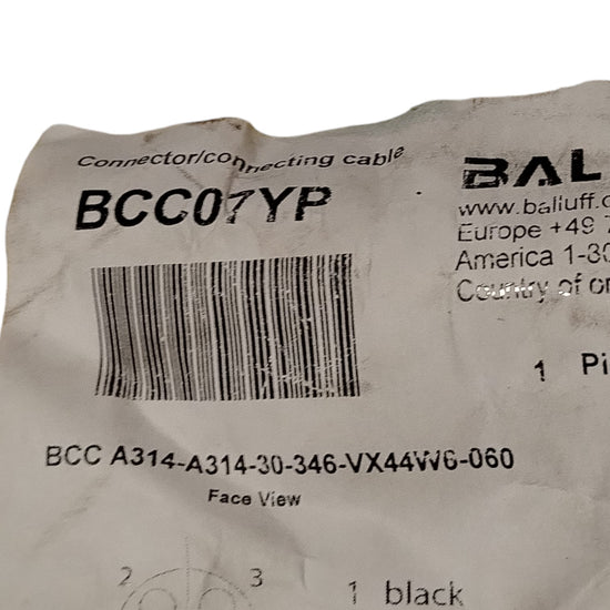 BALLUFF BCC07YP BCC A314-30-346-VX44W6-060 Cable de conexión