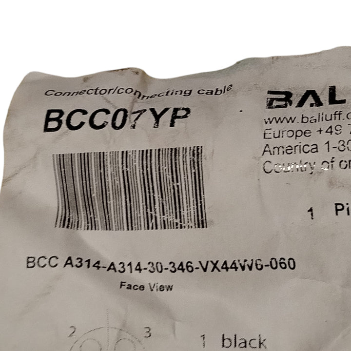 BALLUFF BCC07YP BCC A314-30-346-VX44W6-060 Cable de conexión