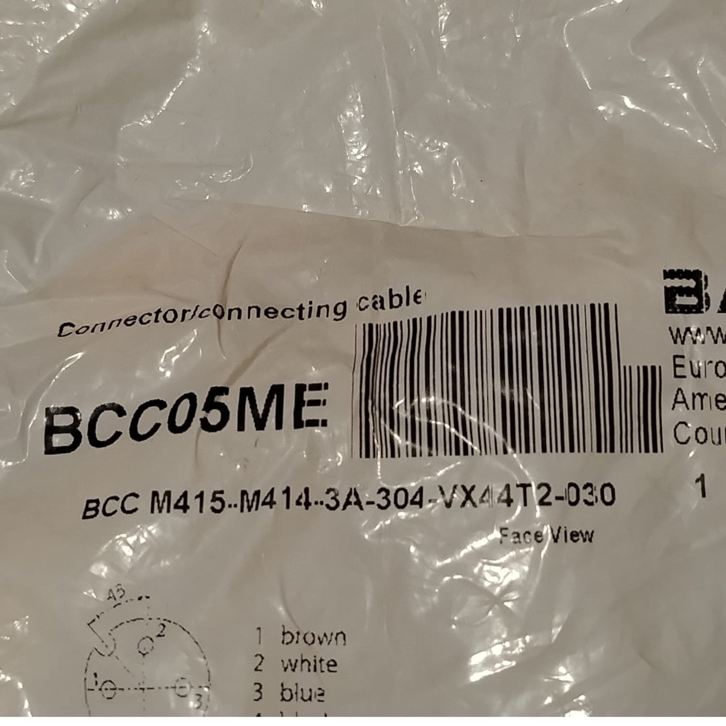 BALLUFF BCC05ME BCC M415-M414-3A-304-VX44T2-030 Cable de conexión