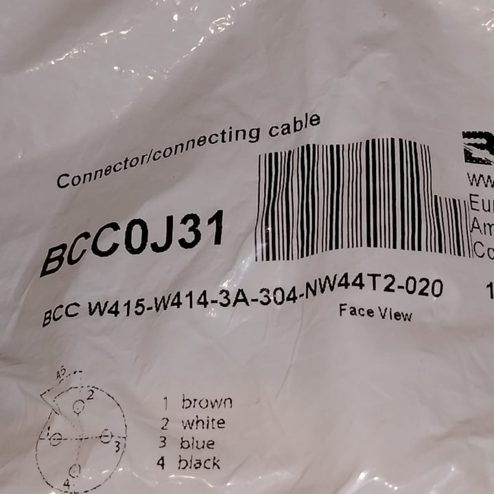 BALLUFF BCC0J31 BCC W415-W414-3A-304-NW44T2-020 Cable de conexión