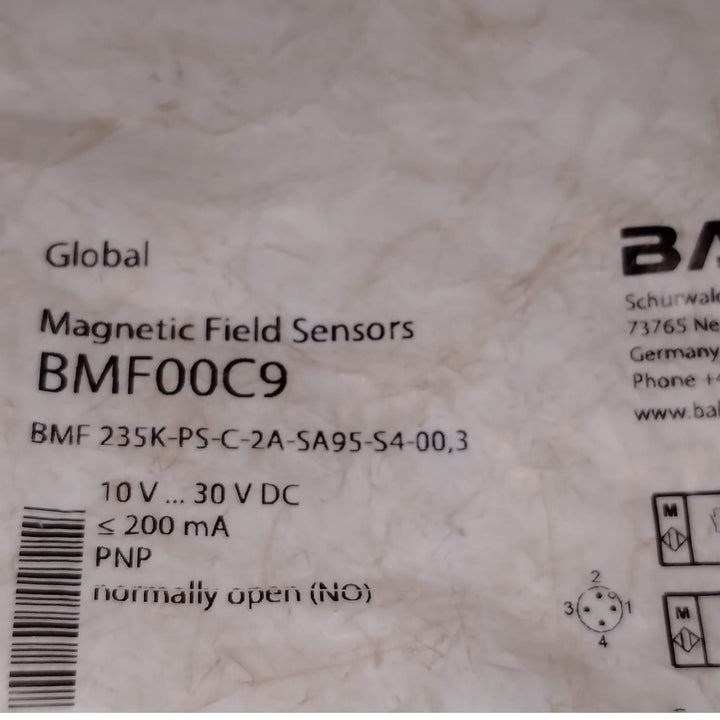 BALLUFF BMF00C9 BMF 235K-PS-C-2A-SA95-S4-00,3 Sensor