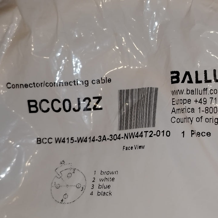 BALLUFF BCC0J2Z BCC W415-W414-3A-304-NW44T2-010 Cable de conexión