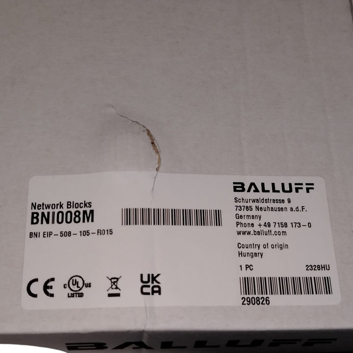 BALLUFF BNI008M BNI EIP-508-105-R015 Módulo de red para Ethernet/IP