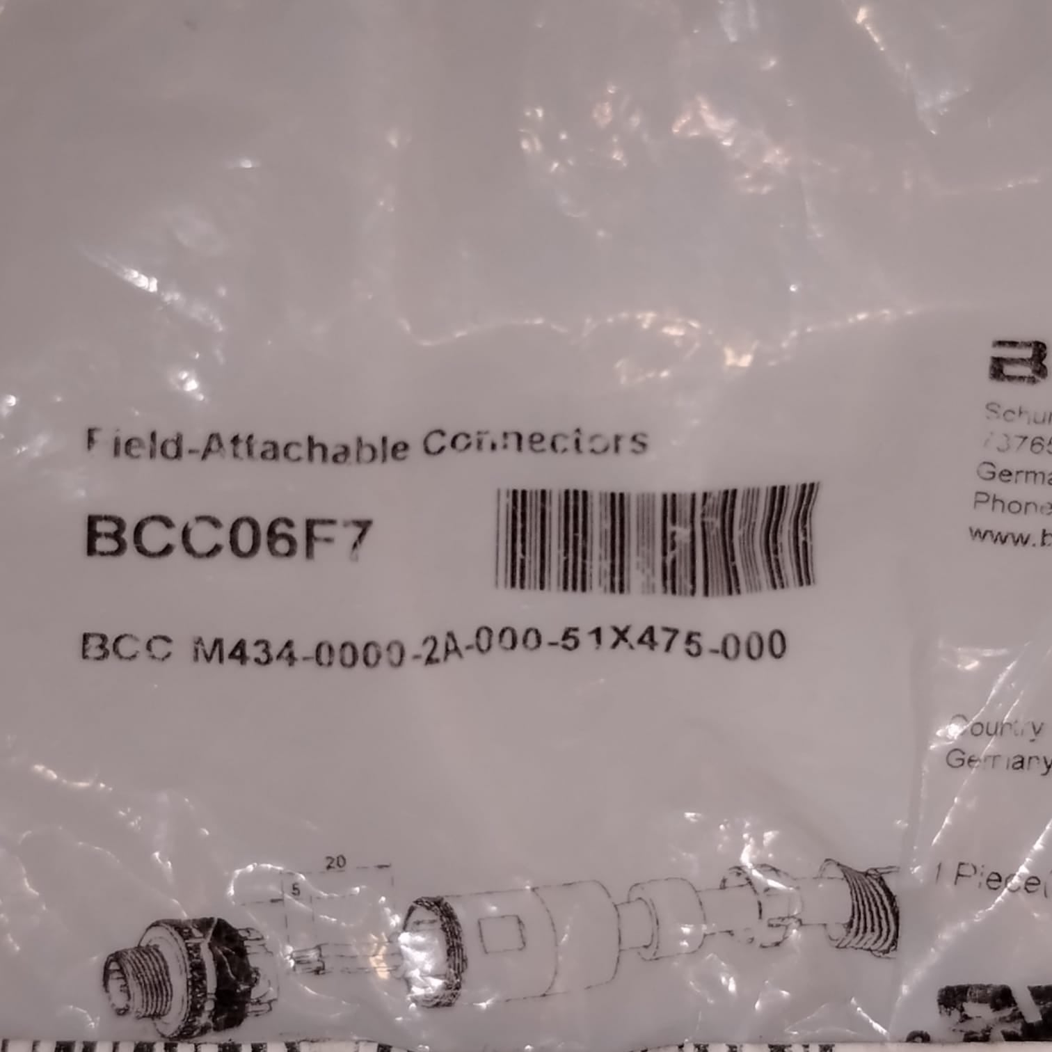 BALLUFF BCC06F7 BCC M434-0000-2A-000-51X475-000 Conector