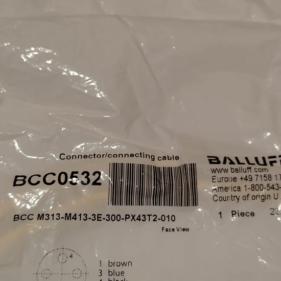 BALLUFF BCC0532 BCC M313-M413-3E-300-PX43T2-010 Cable de conexión