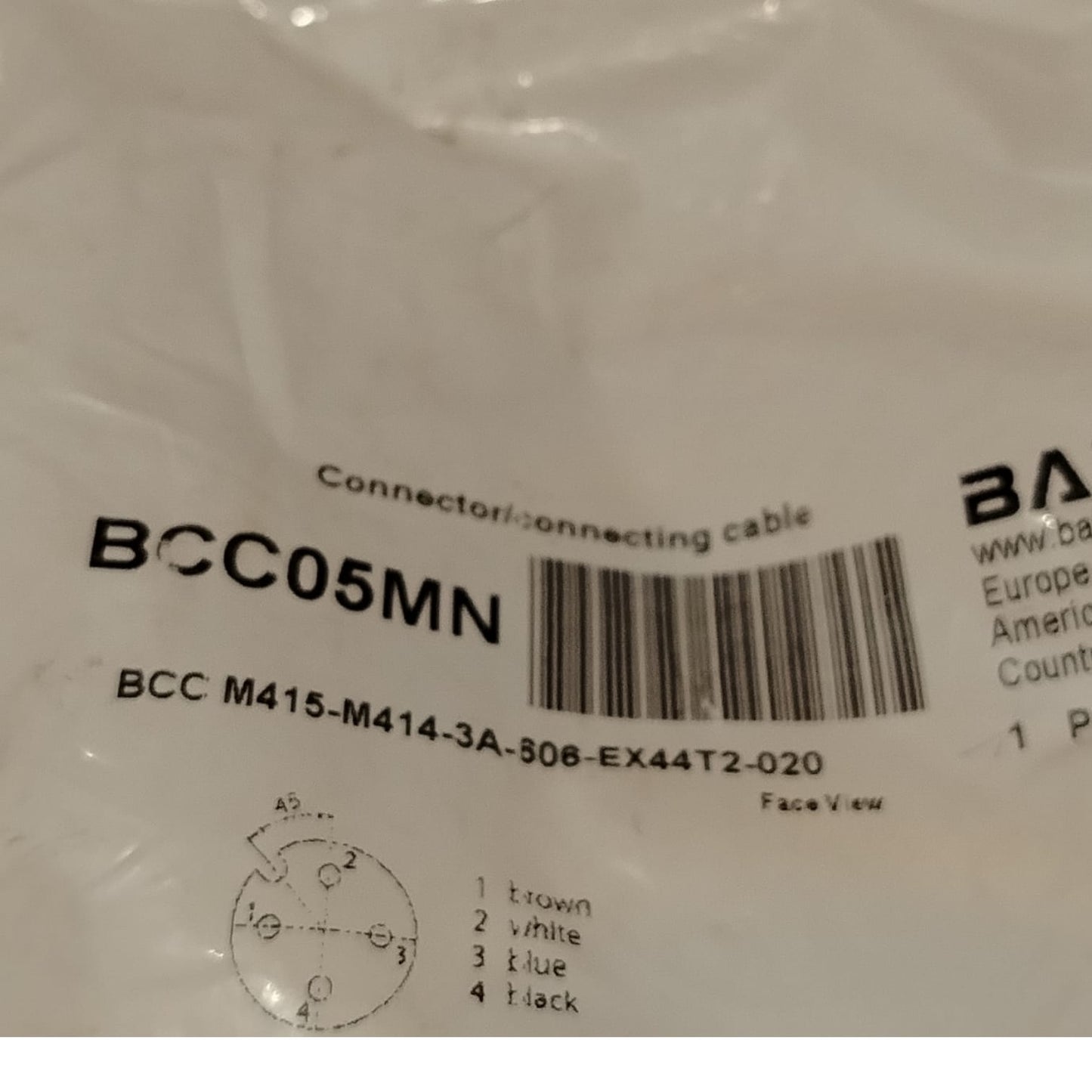 BALLUFF BCC05MN BCC M415-M414-3A-606-EX44T2-020 Cable de conexión