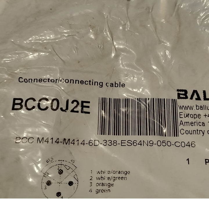 BALLUFF BCC0J2E BCC M414-M414-6D-338-ES64N9-050-C046 Cable de conexión