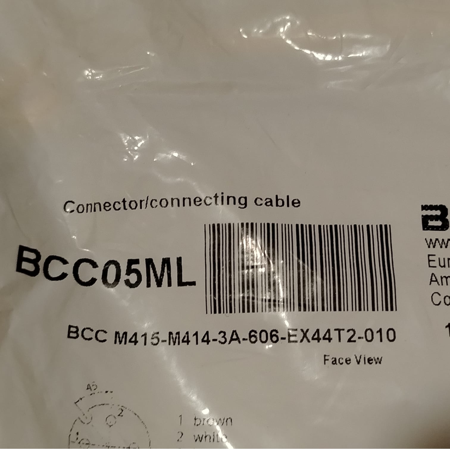 BALLUFF BCC05ML BCC M415-M414-3A-606-EX44T2-010 Cable de conexión