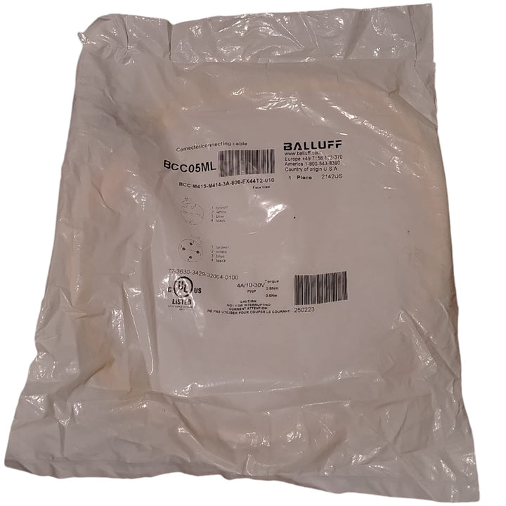 BALLUFF BCC05ML BCC M415-M414-3A-606-EX44T2-010 Cable de conexión