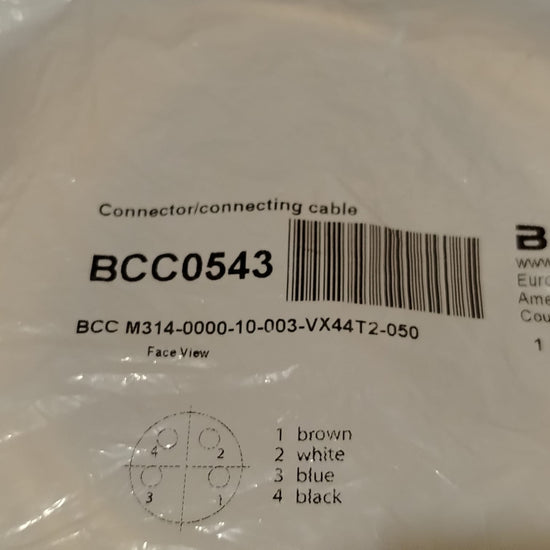 BALLUFF BCC0543 BCC M314-0000-10-003-VX44T2-050 Cable de conexión